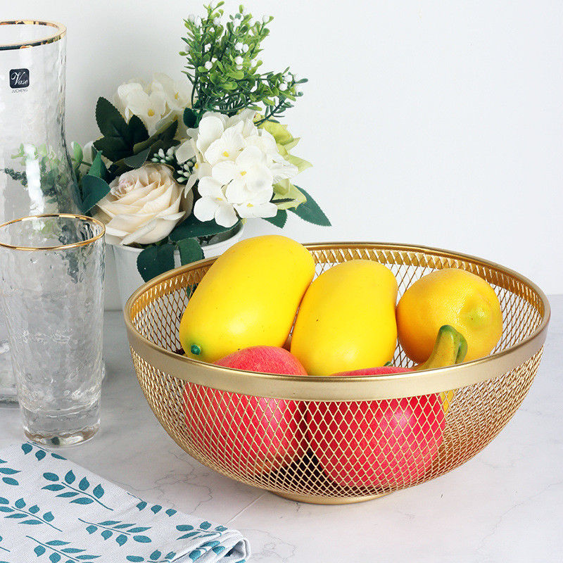 25cm Diameter Steel Fruit Basket